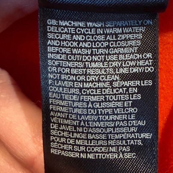 The North Face Mens XL Quarter Zip Pullover in a Red/Orange - Picture 6 of 7